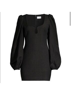 Significant Other Women’s Black Puff-Sleeve Mini Dress